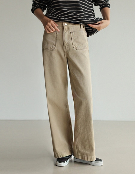 [RR]629ツーポケットカチオンパンツ_ベージュ