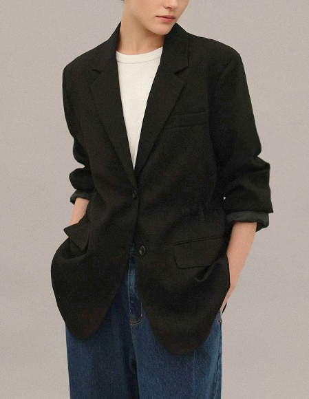 [RR]ドロストリングジャケット_black