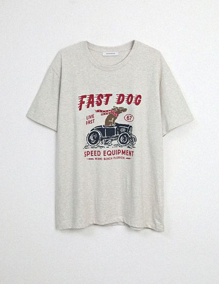 [RR]スタッフグラフィック半袖トップス