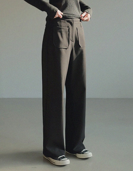 [RR]モリー ツーポケット スパンデックス スラックス