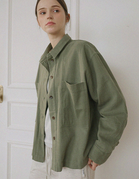 [RR]ロカピグメントウォッシュドジャケット_khaki