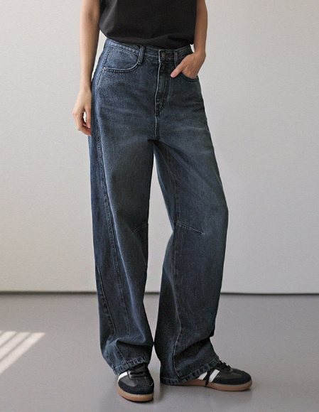 [RR]599ブルーチャコールレッグジーンズ