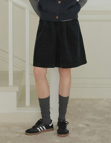 [RR]シオコーデュロイバックバンドハーフショーツ