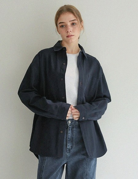 [RR]マフィン ルーズフィットウォッシュドシャツ