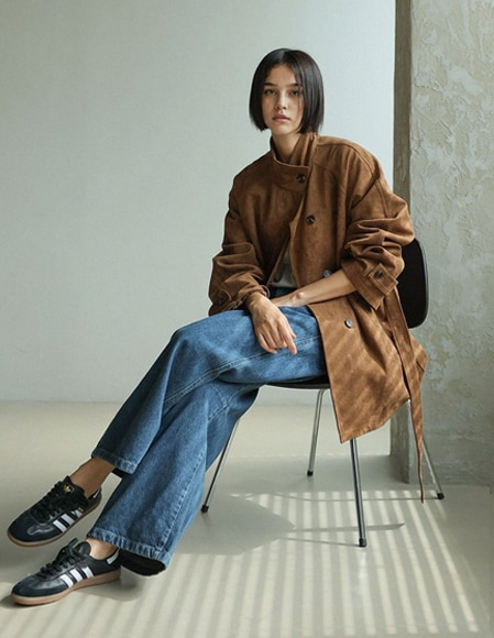 [RR]ニッコースエードベルトハーフコート