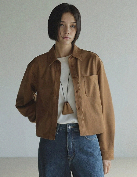 [RR]モススエードクロップドシャツ＆ジャケット