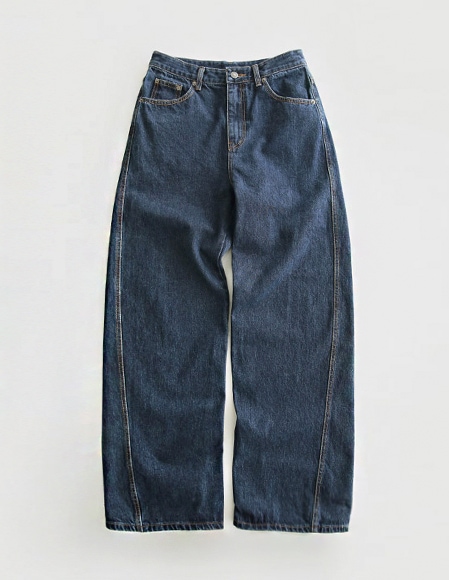 [RR]641斜め切開デニムパンツ