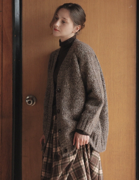 ウィニーボカシ ルーズフィットカーディガン