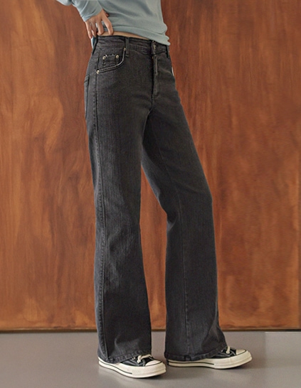 [RR]650 セミブーツカット起毛パンツ