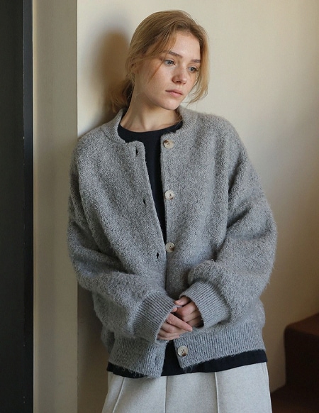 ビオベーシックバックルカーディガン