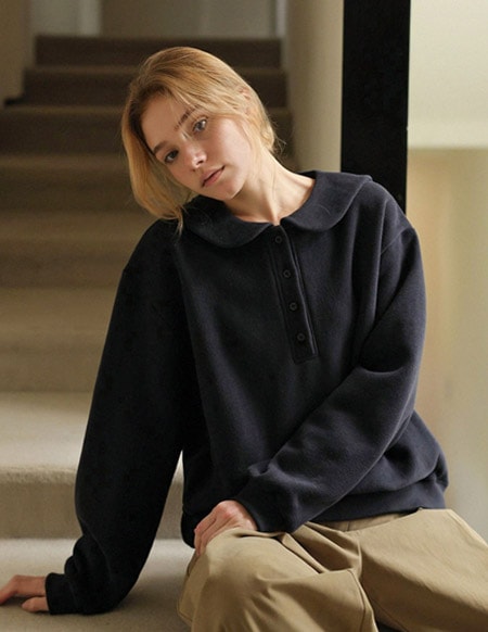 [RR]丸襟セーラー刺繍マンツーマン