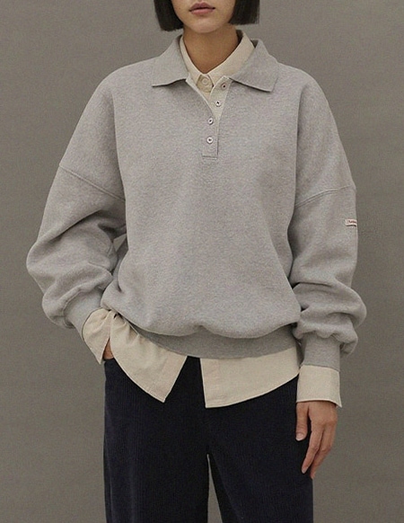 [RR]単色配色カラー起毛スウェット