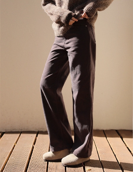 RR]646ソフトベルベットパンツ_brown