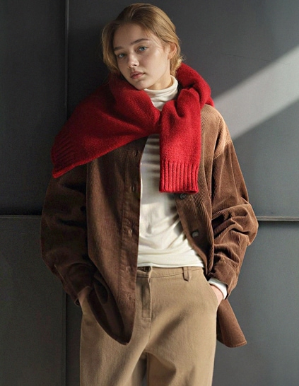 [RR]ホエル コーデュロイシャツジャケット_brown