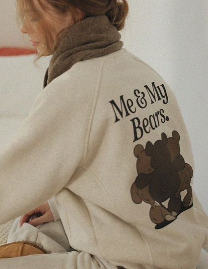 [RR]ベアー羊毛切開スウェット