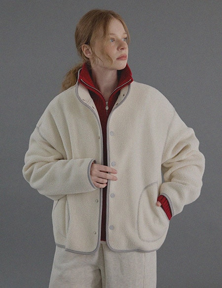 [RR] ライトコージー ボアブルゾン