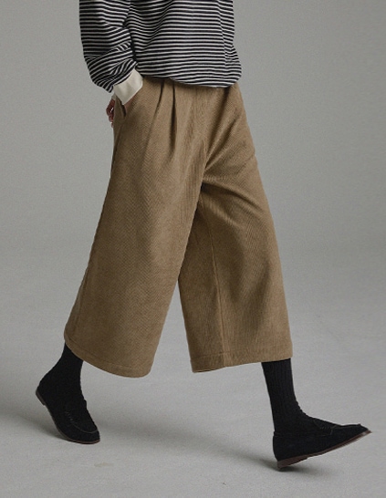 🌈[RR]ロッキーコーデュロイウォームクロップドパンツ