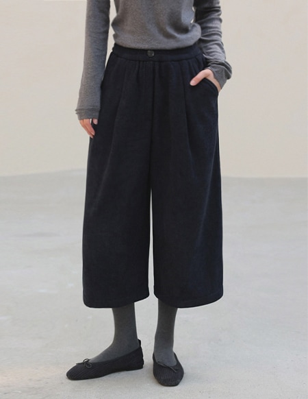 [RR]キューブコーデュロイウォームバンドクロップドパンツ