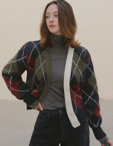 レントダイアVネックカーディガン