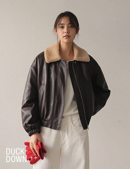 [RR] ネズ・パーカラ ダウンブルゾン（ブラウン）