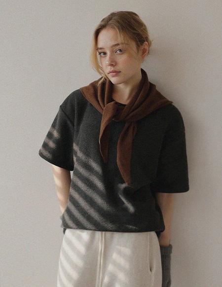 モーニング起毛半袖トップス