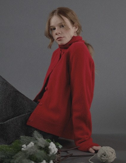 アンディスWOOLニットカーディガン