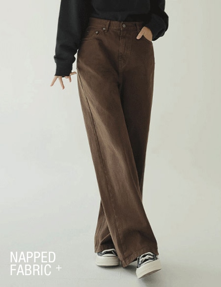 [RR]539ピグメントワイドパンツ(起毛ver)