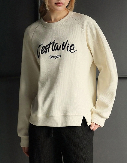 デニス ロゴスリットトップス