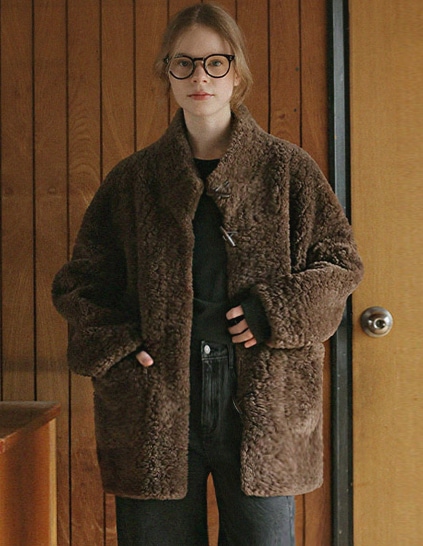 ローゼスダッフルファージャケット_brown