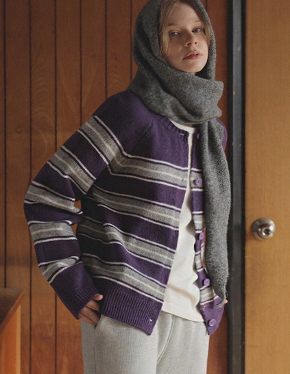 キャンディウールS/Tニットカーディガン