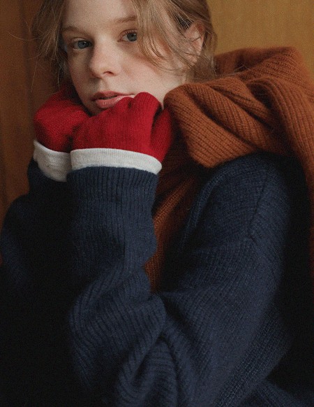 エルツ ルーズフィットウールアンゴラニット