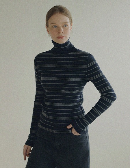 アルディ S/T ガーター編みニットポロ