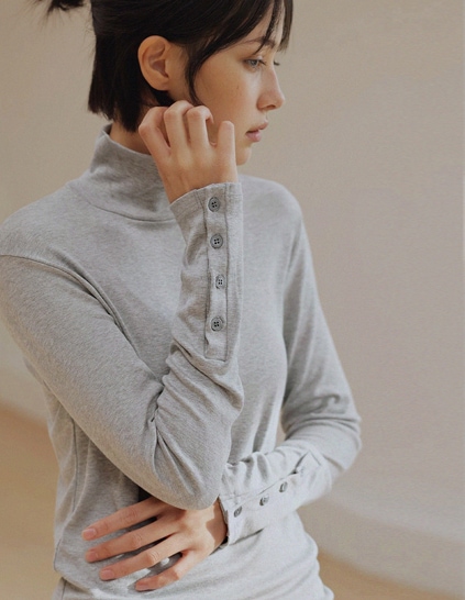 リンプ袖ボタンスパンポーラ