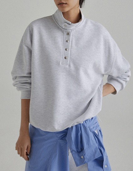 🌈[RR]バーニーハーフネックスナップマンツーマン