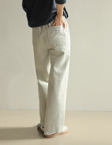 【RR】663 コットンスパン バックゴムパンツ