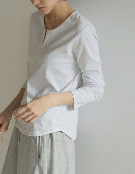 【RR】プリン モダールスパン ジップアップトップス