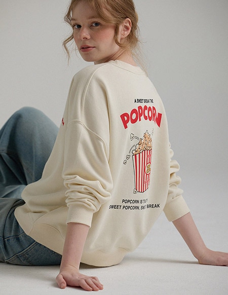 【RR】スウィーティ ポップコーン ロゴ スウェット