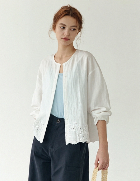 🌈[RR]ジェナ レース レーヨン ブラウス