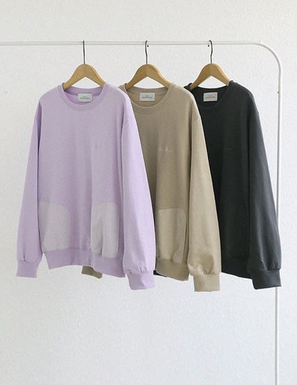 [RR]コア刺繍ポケット付きマンツーマン