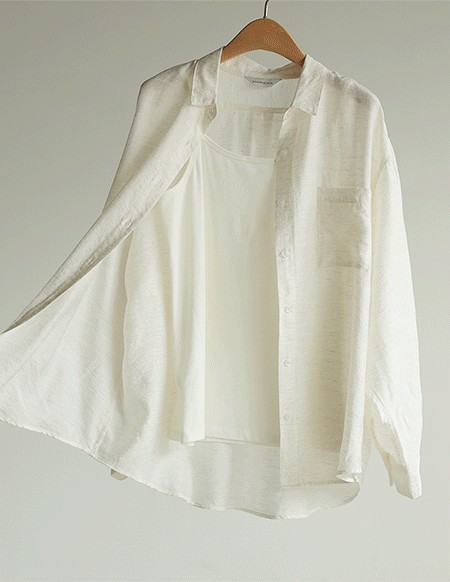 【送料無料】🌈[RR] デイディン レーヨンリネン ソフトシャツ