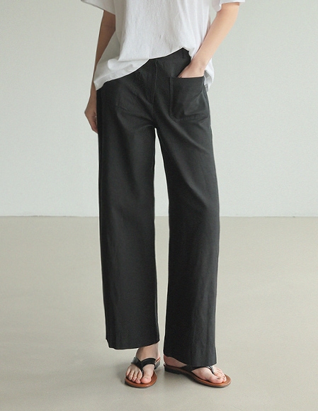 【送料無料】🌈[RR] ニーズ ツーポケット バックゴムパンツ