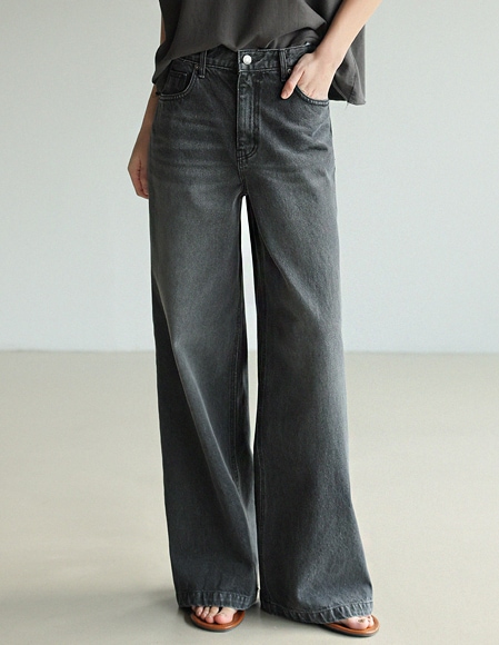 [RR]103-W ワイドパンツ_black