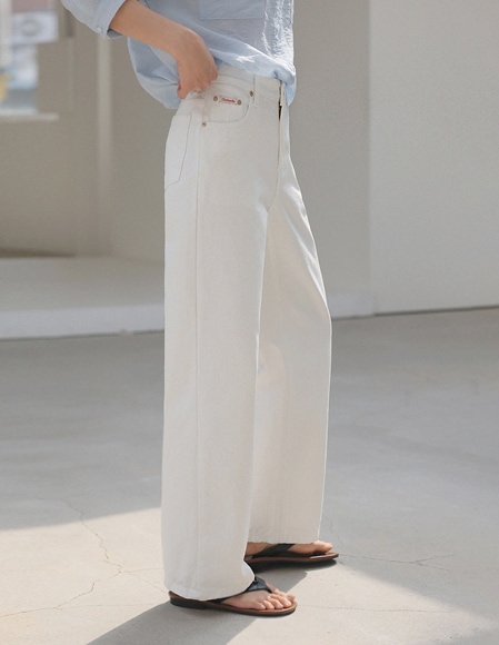 [RR]550 ラベリングパンツ_white