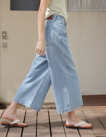 【送料無料】🌈[RR] 900-C キュロット デニムパンツ