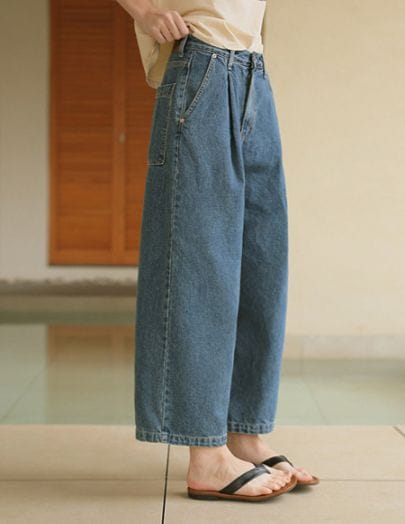 【送料無料】🌈[RR] 401-R リラックスドパンツ（ミッドブルー）