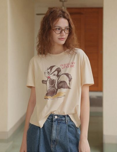 [RR]ペタグラフィック半袖トップス