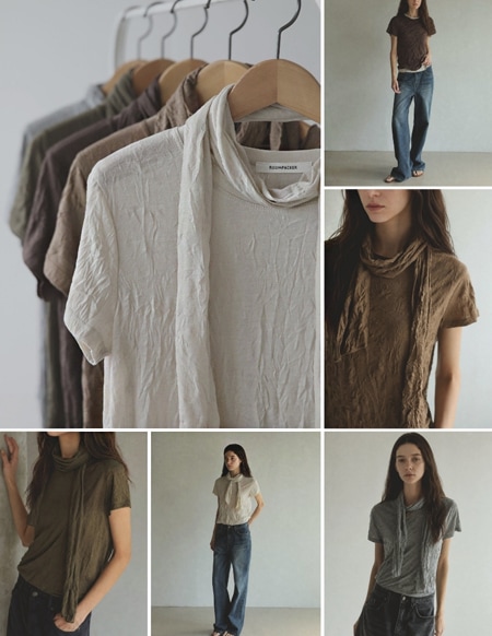 [RR] モエル リンクル スカーフ Tシャツ