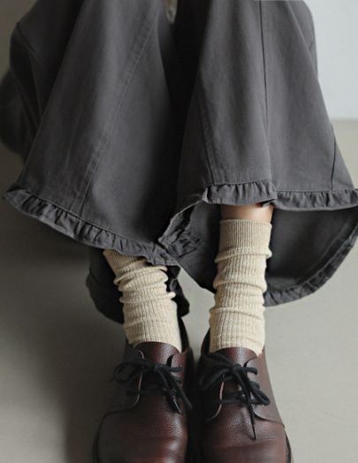 [RR] マベル切り替えフリルバンディングパンツ