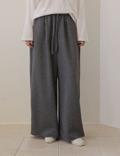 [RR] ダブルフェイスワイドバンディングパンツ