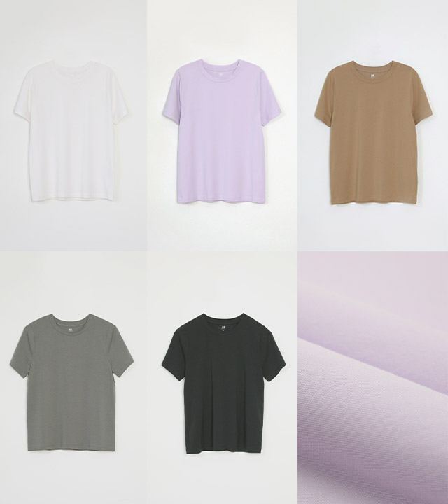 [RR]ジェイモーダルラウンド半袖トップス